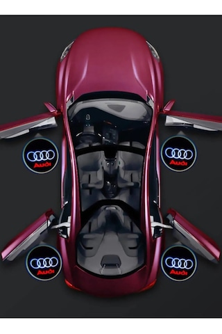 Universal Audi Hayalet Logo Kapı Altı Logo 2008 Model Sonrası
