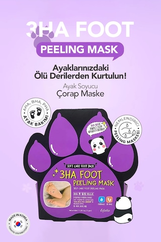 Ayak Soyucu Çorap Maske Soyulan Ayak Maskesi 3ha Foot Peeling Mask