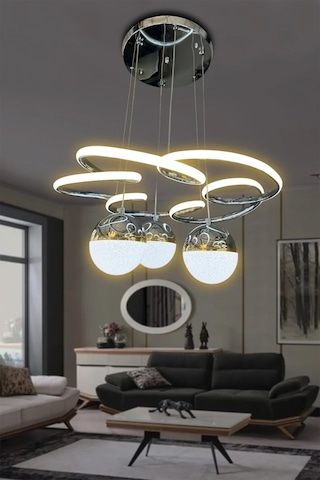 Florya 3 Top Modern Sarkıt Led Avize Çok Renkli