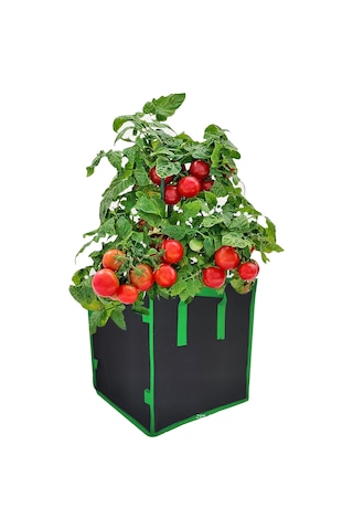 Suofeng 28x28x28cm Kare Keçe Bitki Yetiştirme Torbası - 5 Galon, Katlanabilir, Taşıma Kolaylığı, Çok Amaçlı Kullanım