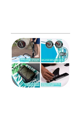 Ocean Şişme Sup Board/stand Up Paddle Board 350x85x15 Cm 1 Yıl Garanti