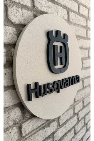Husqvarna Logo 50x50 Husqvarna Logosu 3d Strafor Logo 50 x 50