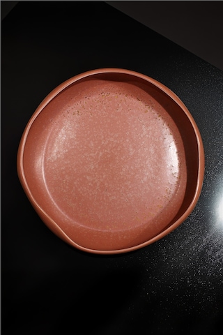 25 Cm Rosa Desenli Porselen Servis Ve Sunum Kasesi Beyaz
