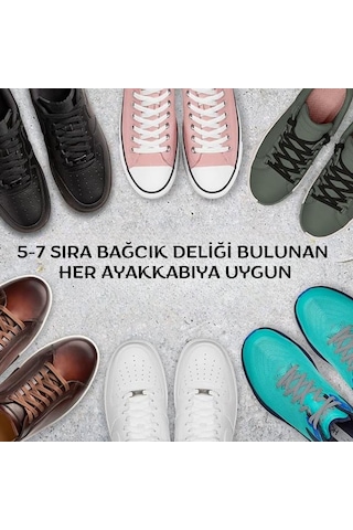 İpekbazaar Exclusice 120 Cm Yassı Spor Ayakkabı Bağcığı, Çift Katmanlı Örgülü Sneakers Bağcık, 1 Çift 001