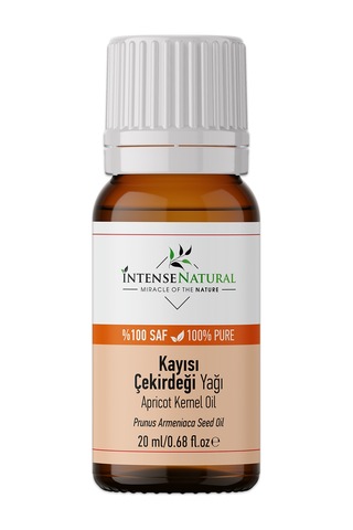Intense Natural Saf ve Doğal Apricot Kernel Carrier Oil Kayısı Çekirdeği Yağı Soğuk Sıkım 20 ML