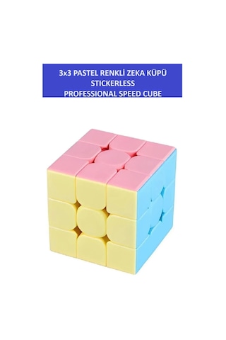 3x3 Profesyonel Pastel Renkli Speed Cube Zeka Sabır Küpü