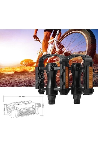 Hsgl Bilyalı Siyah Pedal Dar Alüminyum