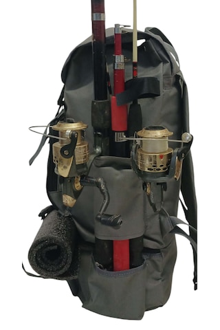 Termal Alt Bölmeli Gri Olta Sabıtlemeli Kamp Ve Balıkçı Çantası Gri