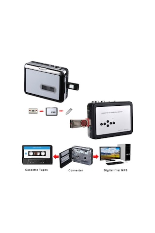 Kaset Çalar Walkman Ezcap Kasetten Mp3'e Dönüştürücü Kaset Çalar