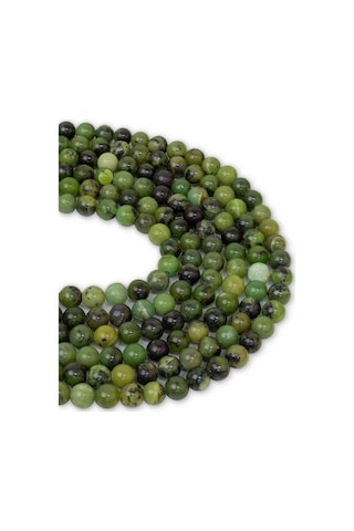 6 Mm Kanada Yeşim Taşı Dizi Altın 6 Mm Kanada Yeşim Taşı Dizi Altın