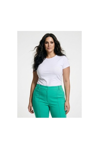 Hanezza Büyük Beden Yüksek Bel Önden Dikişli Slim Fhit Bilek Boy Pantolon Benetton - 5553126 Benetton