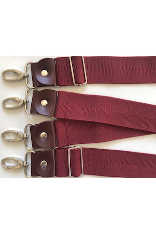 Kancalı Bordo Pantolon Askısı 4 Kancalı