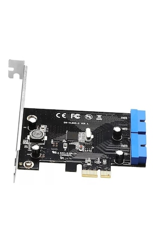 Pci Express Usb 3.0 2 Port 19 20 Pin Çoklayıcı Kart