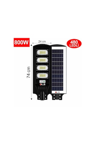 Dls 800w Solar Güneş Enerjili Led Bahçe & Çevre Aydınlatma Lambası Profesyonel Dış Mekan 201-800