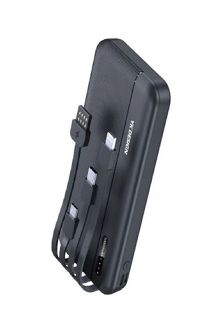 Buffer 10000 Mah Micro Type-c Usb Lightning 4 Kablolu Hızlı Kablosuz Şarj Powerbank Çok Renkli