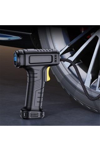 Xindoker St-5007 Otomobil Hava Pompası - 17 Silindir, 20l/dk Akış, 120w - Otomatik Tamamlama, Led Aydınlatma, Baskı Ölçüm, Fren Çubuğu Bağlantısı