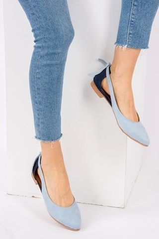 Fox Shoes Mavi/Lacivert Kadın Babet H726324002 Lacivert