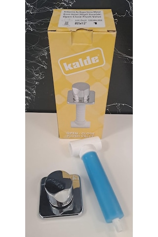 Ankastre Aç Kapa Vana - Köşeli Yuvarlak Metal Krom Volan Ø25x1/2" Kalde