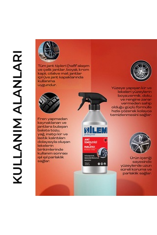 Nilem Profesyonel Jant Temizleyici Ve Parlatıcı 750 Ml