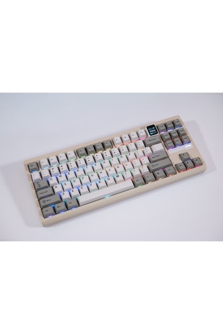 Qs87 Max 3 Modlu Bağlantı, Alüminyum Alaşım, 87 Tuş, Tft Ekranlı, 8000 Mah, Custom Mekanik Klavye