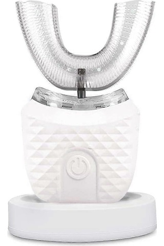 Ultrasonik Elektrikli Diş Fırçası, Yetişkinler İçin U Şekilli Otomatik Diş Fırçası 360 Tüm Ağız Diş Fırçası Beyazlatma Kablosuz Şarj