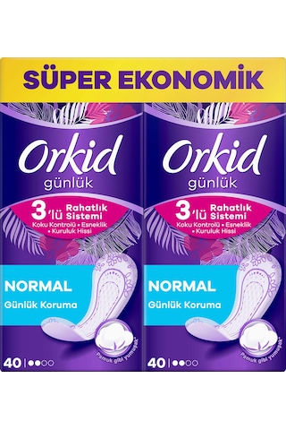 Orkid Ekonomik Normal Günlük Ped 80'li