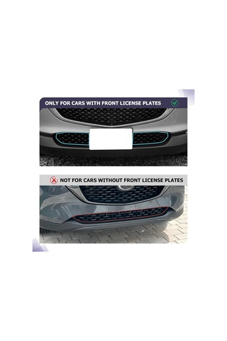 Xindoker Mazda Cx-30 2023-2025 Ön Izgara Korumalı Ağı - Abs Malzeme, 2 Adet, Araç Dış Dekorasyonu, Kolay Kurulum