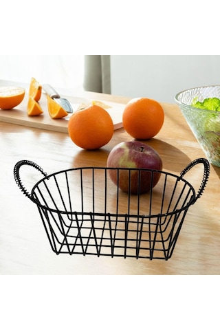 Suntek Ofis Yiyecek İçecekleri Aperatifler İçin Ekmek Sepeti Siyah