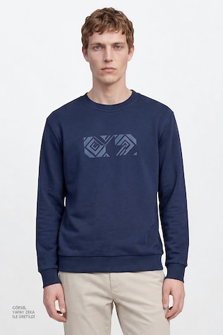 Altınyıldız Classıcs Erkek Lacı Pamuklu Standart Fit Normal Kesim Bisiklet Yaka Sweatshirt