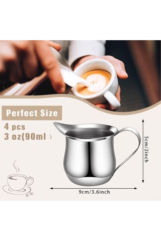 Teltree Paslanmaz Çelik 4'lü Süt Dökme Sürahisi - 90ml Çocuklar İçin Güvenli Ve Pratik Diğer