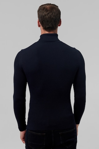 D's Damat Slim Fit Lacivert Ribana Örgü Kazak 9ec060631764d Lacivert