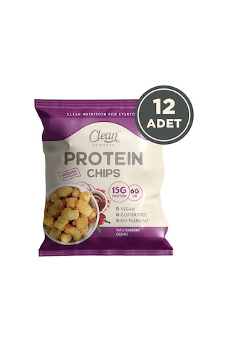 Clean Powders Protein Chips 50 Gr Tatlı Barbekü 12 Adet