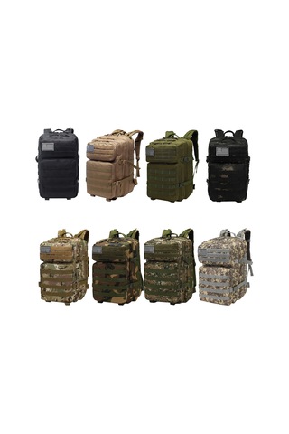 Yuntech01 Dayanıklı 900d Naylon Sırt Çantası - Su Geçirmez, Molle Sistemi, Geniş Depolama Çok Renkli