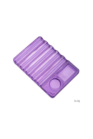 Manikür Protez Tırnak Fırça Standı Ve Renk Paleti Mor