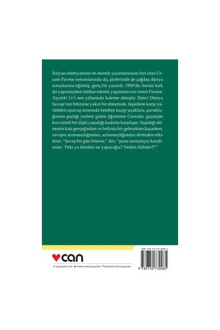 Tepedeki Ev - Cesare Pavese -  Can Yayınları