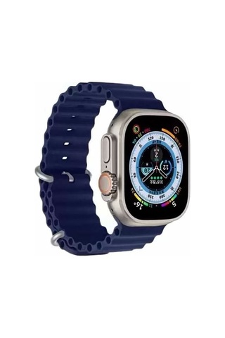 Apple Uyumlu Watch 10 Serisi 46mm Redclick Krd-75 Terletmez Dalgalı Tasarım Silikon Kordon