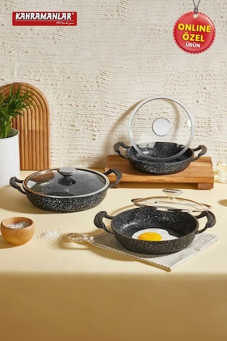 Helegra 6 Parça Döküm Sahan Set