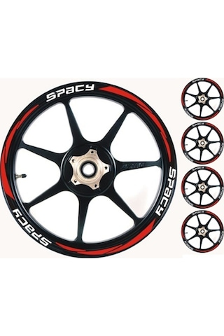 Yeni Özel Motosiklet Jant Şeridi Honda Spacy Sağ-sol/ön-arka
