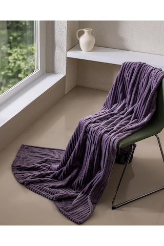 Corbeau Welsoft Düz Tv Battaniye - Açık Mürdüm 8684427293256 Çok Renkli