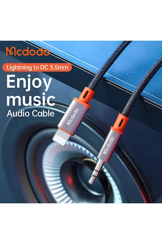 Mcdodo Lightning To 3.5Mm Erkek Aux Ses Aktarım Kablosu 1.2 Metre