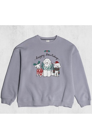 Unisex Howliday Sweatshirt Taş