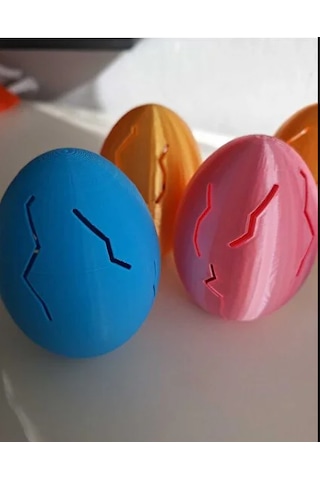 3d Baskı Yumurtası Sürpriz Figür Yumurtası Dekoratif Oyuncak Çizgi Karakter