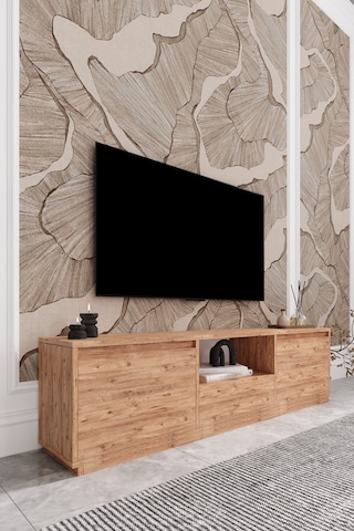 Vanguard 3 Kapaklı Tv Ünitesi 160 Cm - Atlantik Çam Atlantik Çam