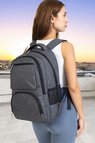 Sportif Darbe Emici Su Geçirmez 13,3-14 İnç Antrasit Laptop Sırt Çantası Renkli Çok Renkli