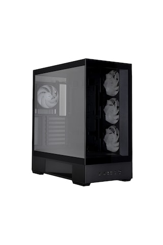Zalman P40 Ds Black Atx Mıd Tower Sıyah Kasa 2 X Usb 3.0, 1 X Usb Type-c,1 X Mikrofon, 1 X Kulaklık, 4x 120mm Argb Fan