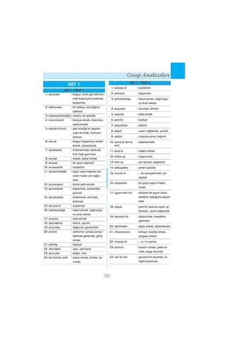 Vocabulary Tests For YDS - Osman Çetin - Delta Kültür