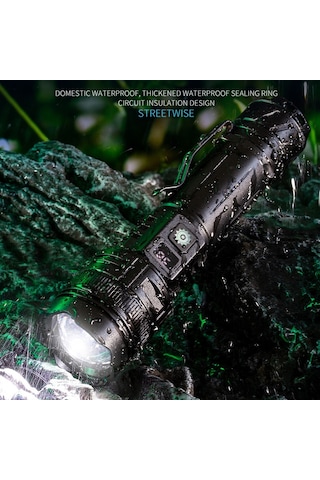 Cbtx A065-lazer Ev Dış Mekan El Feneri 20w Mor Işık Taşınabilir Lcd Ekran El Feneri Pilsiz