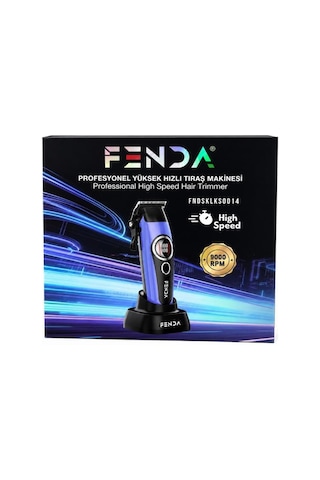 Fenda Profesyonel Standlı Göstergeli Saç Tıraş Makinesi 8500 Rpm Mavi Fndsklks0014m