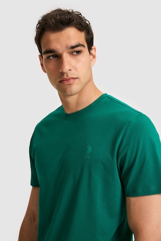 U.s. Polo Assn. Erkek Koyu Yeşil Tişört Basic 50326953-vr079 Koyu Yesıl