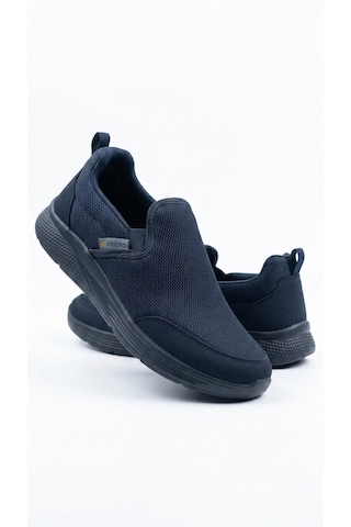 Stil Shoes Erkek Makosen Bağcıksız Hafif Poli Taban Ortopedik Siyah Spor